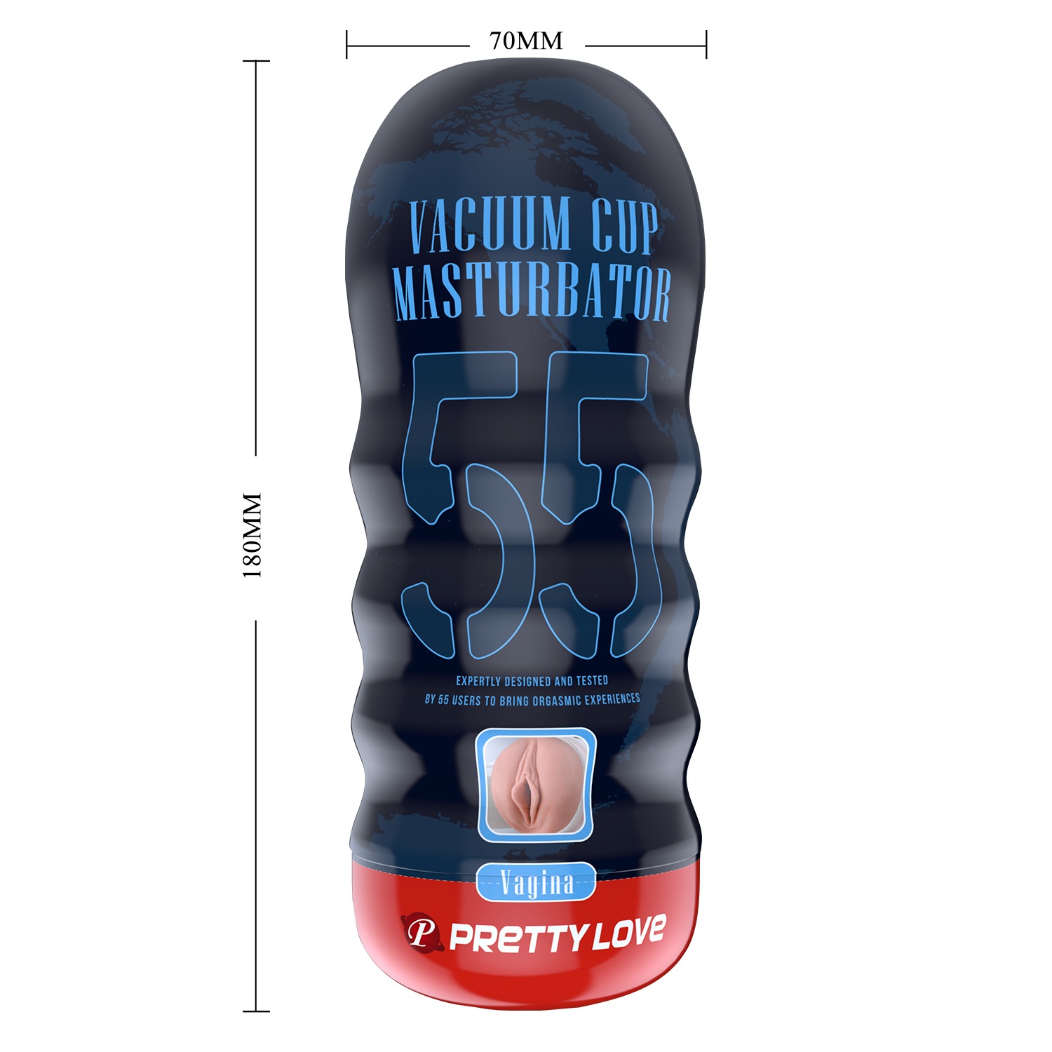 Masturbador Masculino Vacuum Cup 55 Vagina - Imagen 3