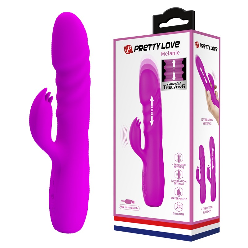 Vibrador de Conejo y Empuje Melanie