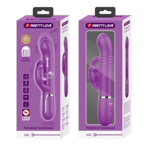 Vibrador de Conejo Empuje y Rotación Coale