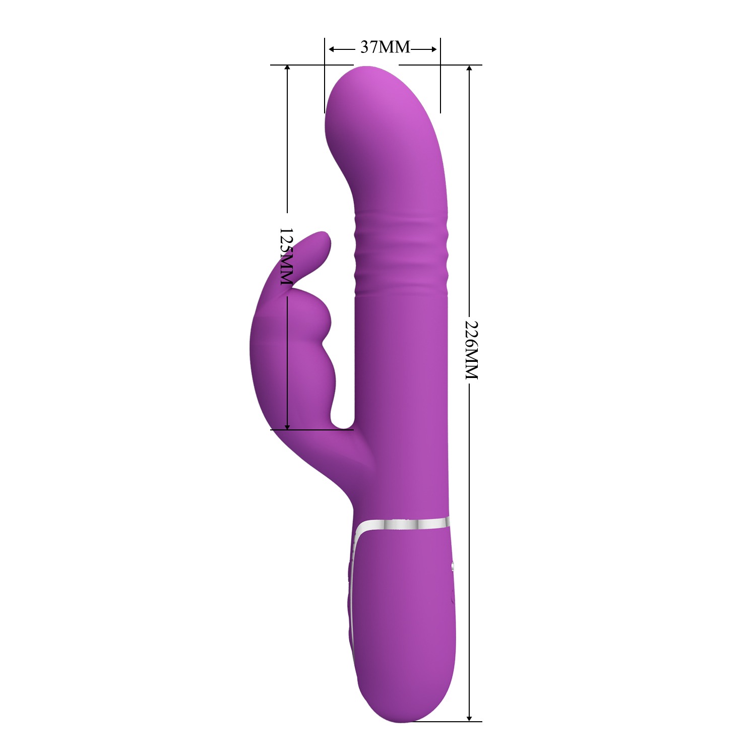 Vibrador de Conejo Empuje y Rotación Coale - Imagen 4
