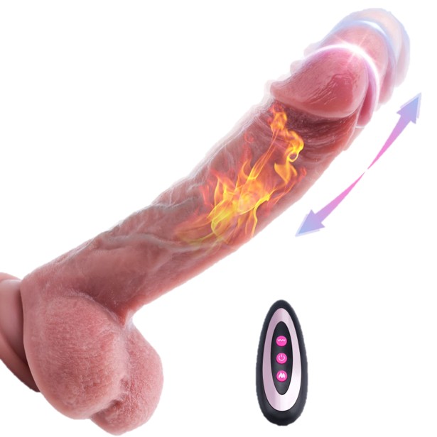 Vibrador Realista con Control y Función de Calor